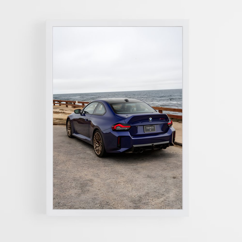 Poster Vitesse Côtière – affiche BMW (vue 3)